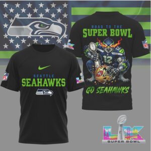 Seattle Seahawks Gameday Playoffs 2026 NFL Road To Super Bowl 3D Shirt