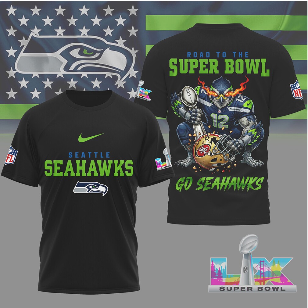 Seattle Seahawks Gameday Playoffs 2026 NFL Road To Super Bowl 3D Shirt Seattle Seahawks Gameday Playoffs 2026 NFL Road To Super Bowl 3D Shirt