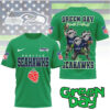 Seattle Seahawks “Straight Outta Hell” Horror Graphic T Shirt Seattle Seahawks “Straight Outta Hell” Horror Graphic T Shirt