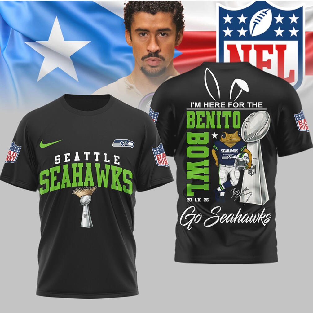 Seattle Seahawks Official NFL Benito Bowl 3D Shirt Seattle Seahawks Official NFL Benito Bowl 3D Shirt