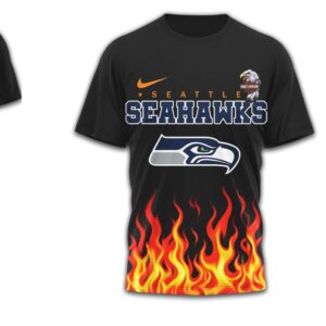 Seattle Seahawks Official NFL Eagle Harley Davidson 3D Shirt
