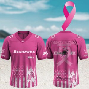 Seattle Seahawks x Breast Cancer Awareness Month NFL Gameday Jersey Seattle Seahawks x Breast Cancer Awareness Month NFL Gameday Jersey