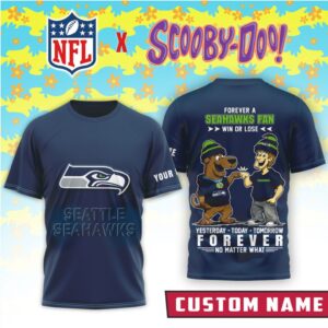 Seattle Seahawks x Scooby Doo Official 3D Shirt Seattle Seahawks x Scooby Doo Official 3D Shirt