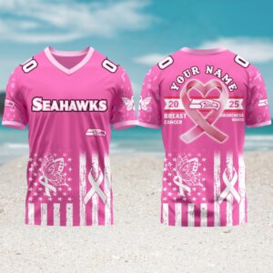Seattle Seahawks x The Breast Cancer Awareness Month NFL Gameday Jersey Seattle Seahawks x The Breast Cancer Awareness Month NFL Gameday Jersey