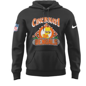 Simpson Family Charater Cartoon x NFL Bengals Hoodie