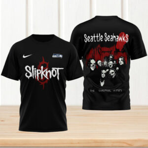 Slipknot The Subliminal Verses Seattle Seahawks Heavy Metal Rock Band T Shirt