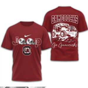 South Carolina Gamecocks Jeep Vintage Style Game Day Football T Shirt