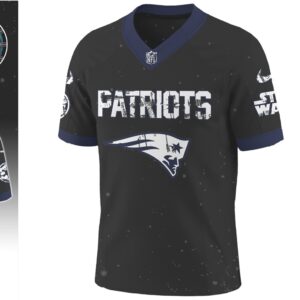 Star Wars Night New England Patriots Darth Vader Sith Lord Graphic Football Jersey