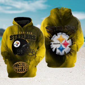 Steelers Hoodie 3D Football Helmet NFL Football Hoodie Steelers Hoodie 3D Football Helmet NFL Football Hoodie