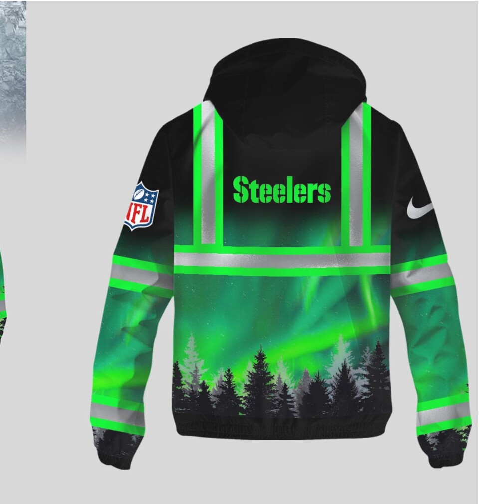 Steelers Northern Lights Safety Nature NFL Hoodie Steelers Northern Lights Safety Nature NFL Hoodie