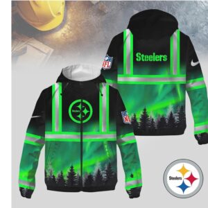 Steelers Northern Lights Safety Nature NFL Hoodie