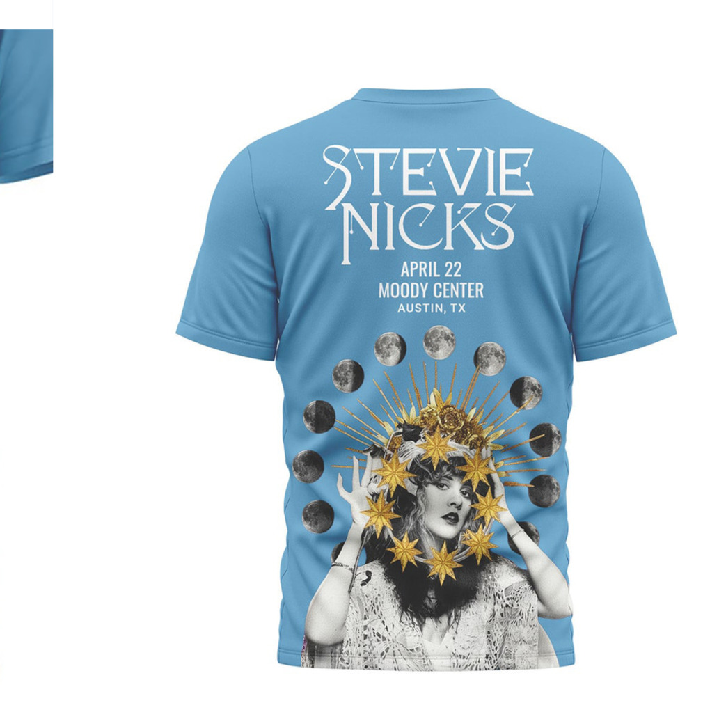 Stevie Nicks Sister Of The Moon Moody Center Austin 2026 Celestial Rock Graphic T Shirt Stevie Nicks Sister Of The Moon Moody Center Austin 2026 Celestial Rock Graphic T Shirt