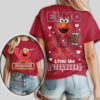 Washington Commanders Football Official NFL Elmo Fan 3D Shirt Washington Commanders Football Official NFL Elmo Fan 3D Shirt