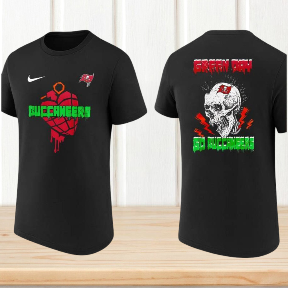 Tampa Bay Buccaneers Green Day Grenade Heart Skull Music Fan Shirt Tampa Bay Buccaneers Green Day Grenade Heart Skull Music Fan Shirt