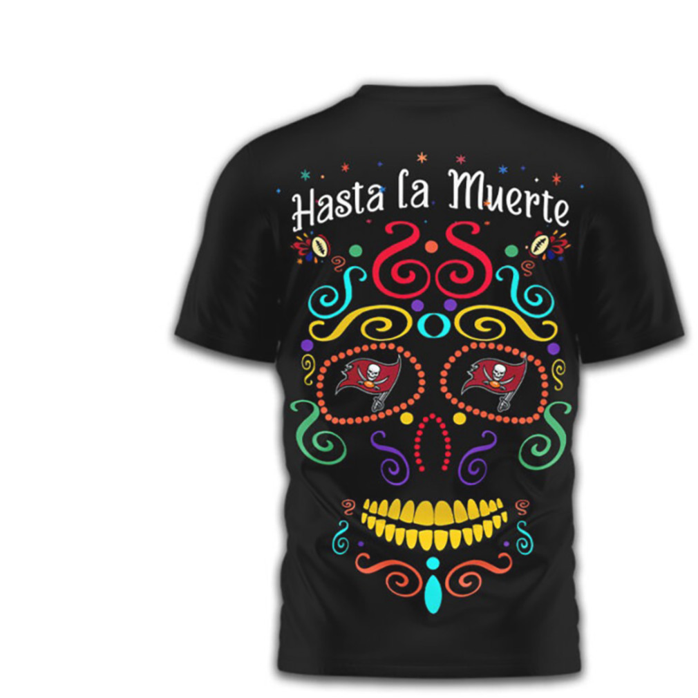 Tampa Bay Buccaneers Official NFL Day of the Dead 3D Shirt Tampa Bay Buccaneers Official NFL Day of the Dead 3D Shirt