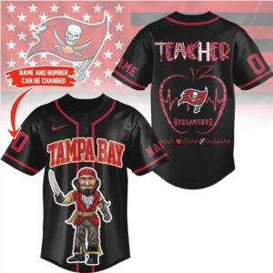Tampa Bay Buccaneers Official NFL Teacher Appreciation Month Jersey Fan Shirt