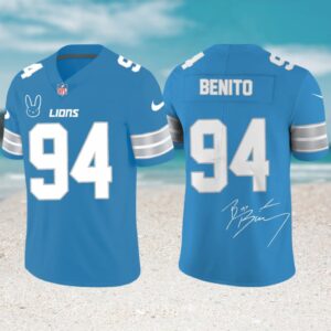 Team Benito 94 Detroit Lions Bad Bunny Super Bowl LX Halftime Jersey Team Benito 94 Detroit Lions Bad Bunny Super Bowl LX Halftime Jersey