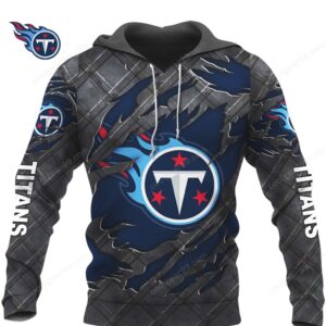 Tennessee Titans Black Metal NFL Hoodie