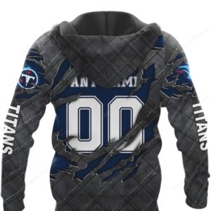 Tennessee Titans Black Metal NFL Hoodie