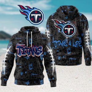 Tennessee Titans Graffiti My Team 4 Life NFL Hoodie