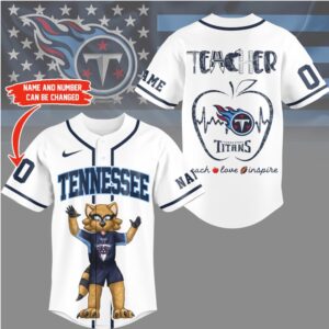 Tennessee Titans Official NFL Teacher Appreciation Month Jersey Shirt