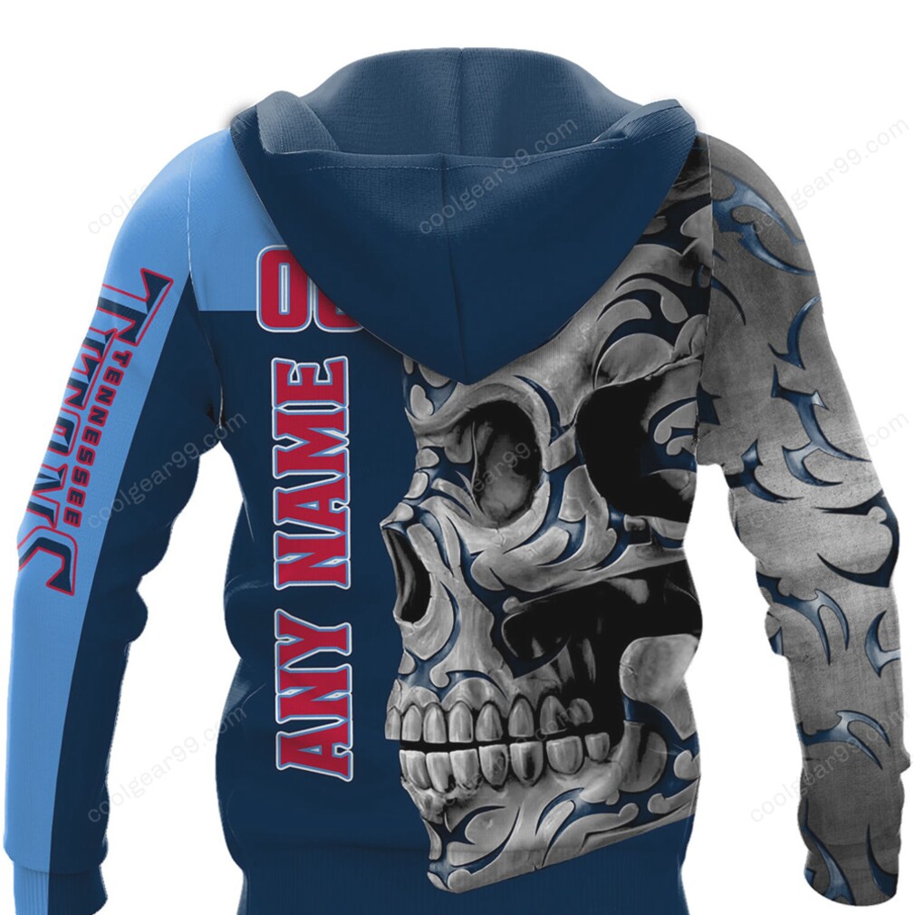 Tennessee Titans Skull Fury NFL Hoodie Tennessee Titans Skull Fury NFL Hoodie