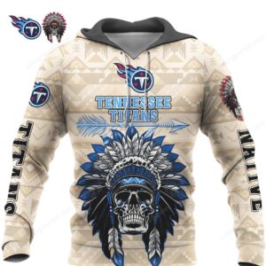 Tennessee Titans Skull Native NFL Hoodie