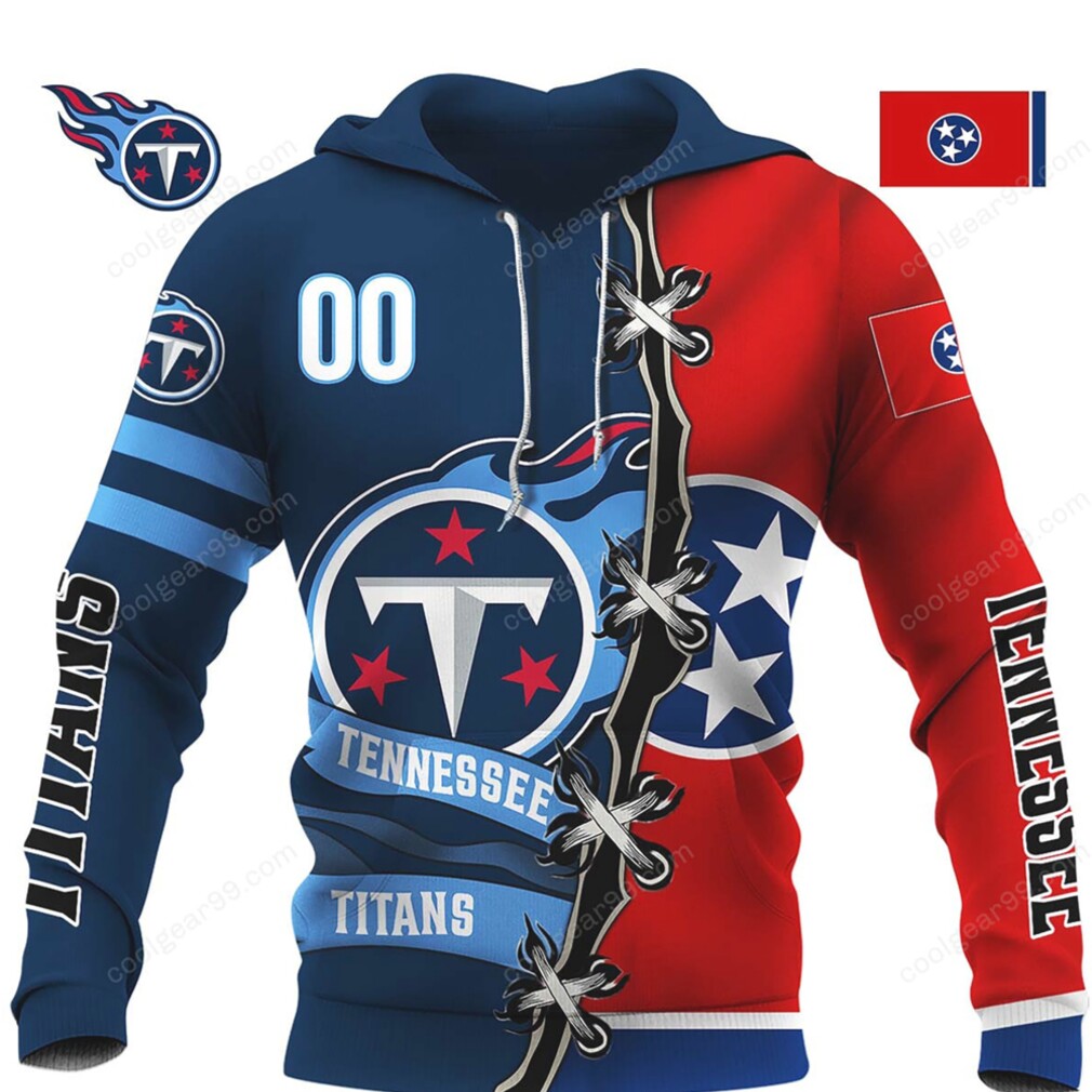 Tennessee Titans US State NFL Hoodie Tennessee Titans US State NFL Hoodie