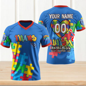 Tennessee Titans x Autism Awareness Fan Gift Jersey