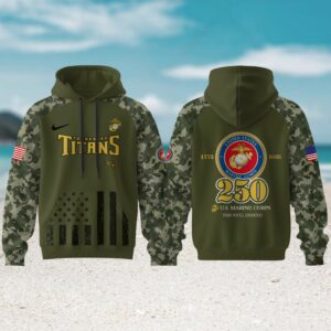 Tennessee Titans x US. Marine Corps 250th Anniversary Hoodie