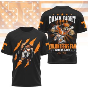 Tennessee VolunT Shirtrs Damn Right I Am A Fan Smokey Mascot Go Vols Shirt Tennessee VolunT Shirtrs Damn Right I Am A Fan Smokey Mascot Go Vols Shirt