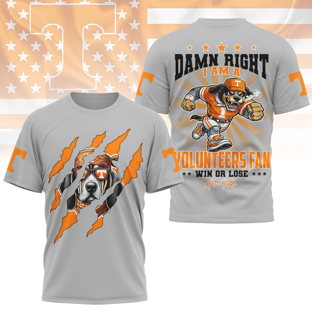 Tennessee VolunT Shirtrs Fan Damn Right Smokey Mascot Claw Rip Go Vols T Shirt Tennessee VolunT Shirtrs Fan Damn Right Smokey Mascot Claw Rip Go Vols T Shirt