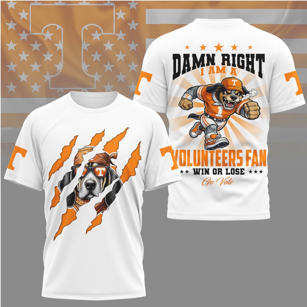 Tennessee VolunT Shirtrs Fan Damn Right Smokey Mascot Claw Rip Go Vols T Shirt Tennessee VolunT Shirtrs Fan Damn Right Smokey Mascot Claw Rip Go Vols T Shirt