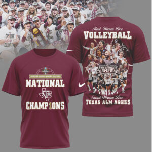 Texas A&M Aggies 2025 NCAA Women's Volleyball National Champions Fan Shirt