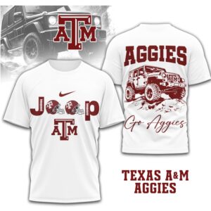 Texas A&M Aggies Jeep Go Aggies Off Road Fan Spirit Shirt