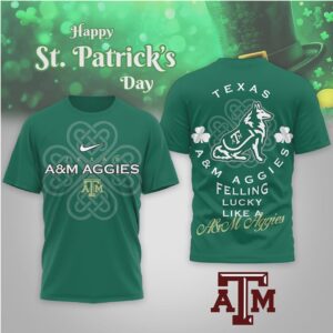 Texas A&M Aggies St. Patrick's Day Lucky Like An Aggie Mascot Fan Shirt