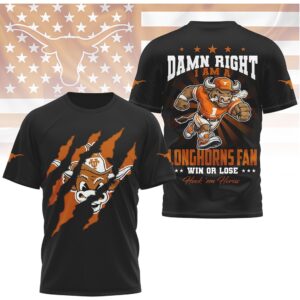 Texas Longhorns Damn Right I Am A Fan Bevo Mascot Hook Em Shirt Texas Longhorns Damn Right I Am A Fan Bevo Mascot Hook Em Shirt