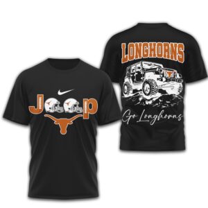 Texas Longhorns Jeep Off Road Burnt Orange Vintage Football Fan Shirt