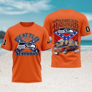 The Dukes Of Hazzard Seattle Seahawks General Lee Vintage Car T Shirt The Dukes Of Hazzard Seattle Seahawks General Lee Vintage Car T Shirt