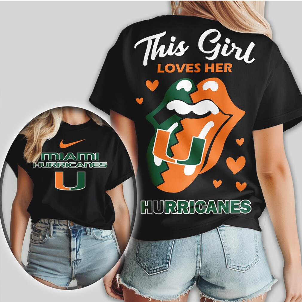 This Girl Loves Her Miami Hurricanes Lips Tongue Gameday Shirt This Girl Loves Her Miami Hurricanes Lips Tongue Gameday Shirt