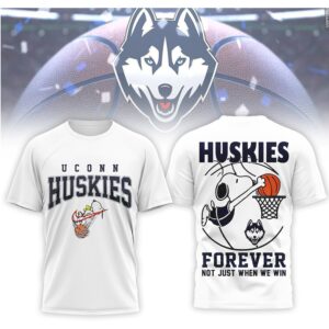 UConn Huskies Forever Snoopy Basketball Not Just When We Win Shirt