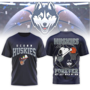 UConn Huskies Forever Snoopy Basketball Not Just When We Win Shirt