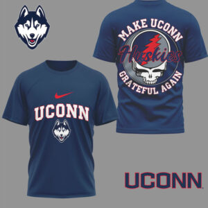 UConn Huskies Official Grateful Game Day 3D Shirt