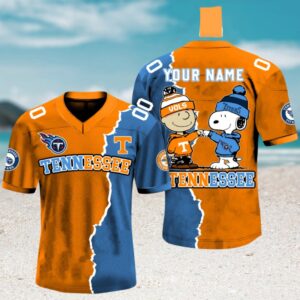 Volunteers Tennessee Titans Peanuts NFL Football Gameday Jersey