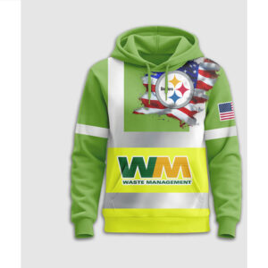 WM Waste Management Pittsburgh Steelers Fan Hoodie WM Waste Management Pittsburgh Steelers Fan Hoodie