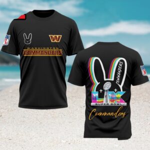 Washington Commanders Bad Bunny Super Bowl LX Limited Edition NFL Fan Shirt Washington Commanders Bad Bunny Super Bowl LX Limited Edition NFL Fan Shirt