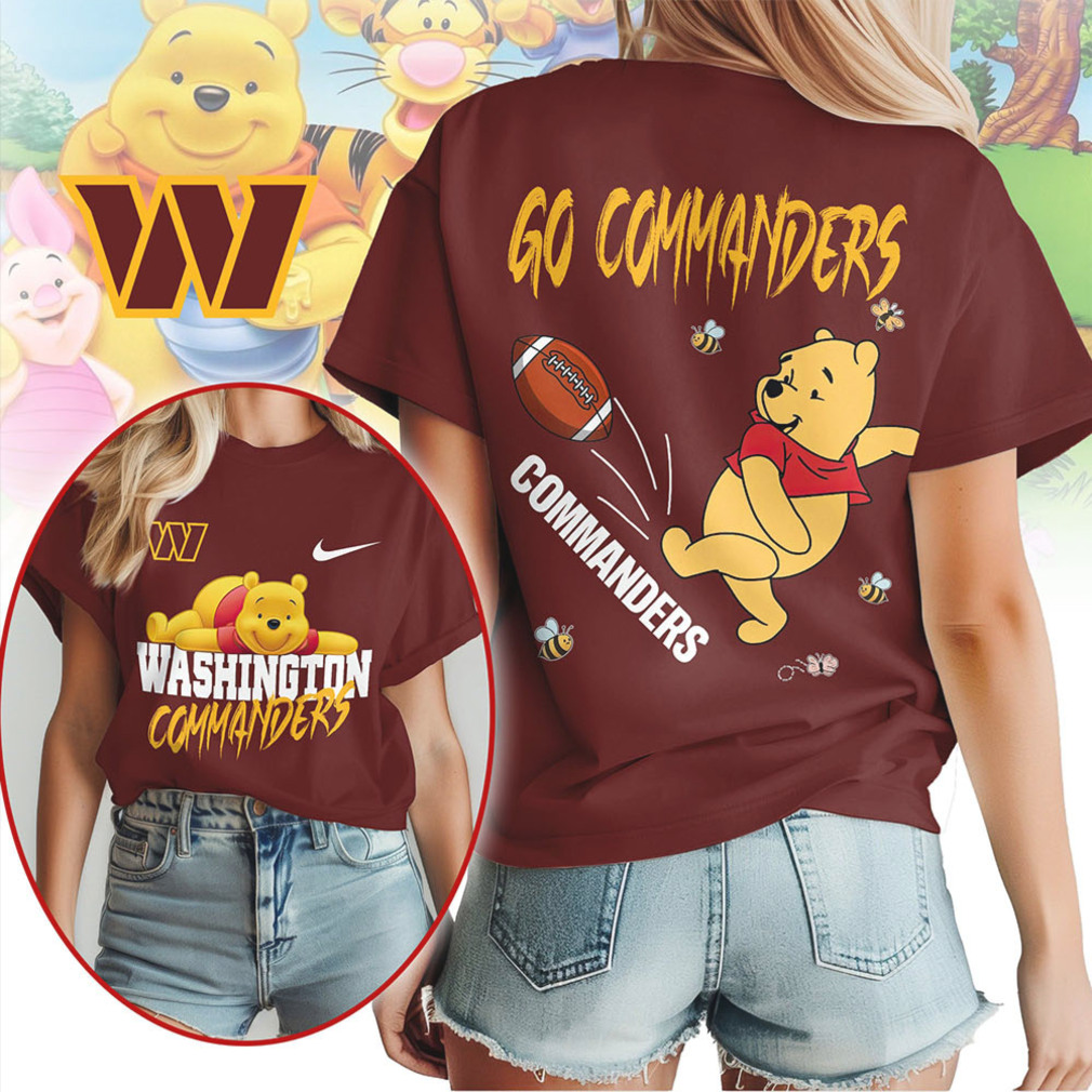 Washington Commanders Football Official NFL Winnie The Pooh Fan Shirt Washington Commanders Football Official NFL Winnie The Pooh Fan Shirt