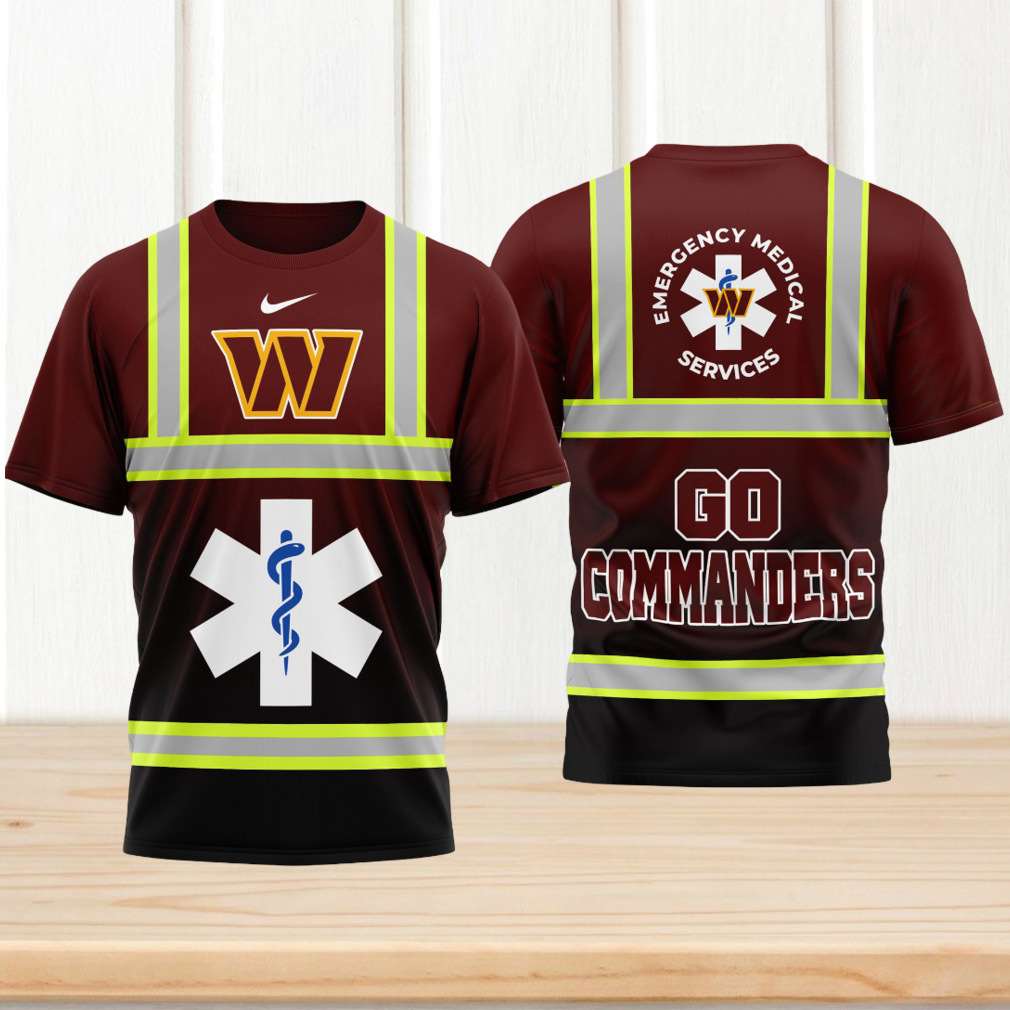 Washington Commanders Gameday Playoffs 2026 NFL National EMT & Paramedic Day 3D Shirt Washington Commanders Gameday Playoffs 2026 NFL National EMT & Paramedic Day 3D Shirt