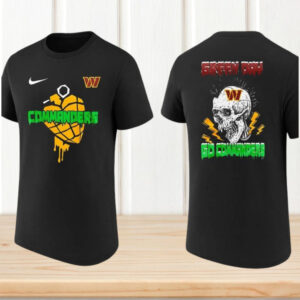 Washington Commanders Green Day Punk Rock Aesthetic Game Day Fan Apparel T Shirt Washington Commanders Green Day Punk Rock Aesthetic Game Day Fan Apparel T Shirt