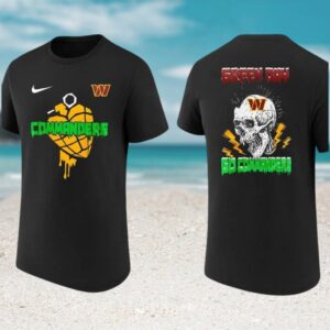 Washington Commanders Green Day Punk Rock Aesthetic Game Day Fan Apparel T Shirt